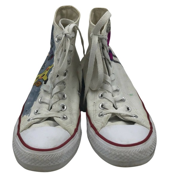 CONVERSE CUSTOM POKEMON HIGH-TOP PAINTED CANVAS SHOES Men’s SIZE 7 Womens Size 9 - Picture 7 of 9